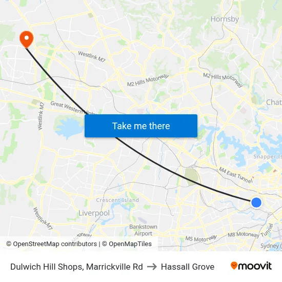Dulwich Hill Shops, Marrickville Rd to Hassall Grove map