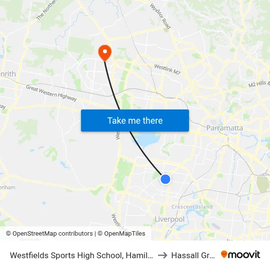 Westfields Sports High School, Hamilton Rd to Hassall Grove map