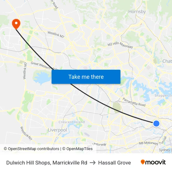 Dulwich Hill Shops, Marrickville Rd to Hassall Grove map