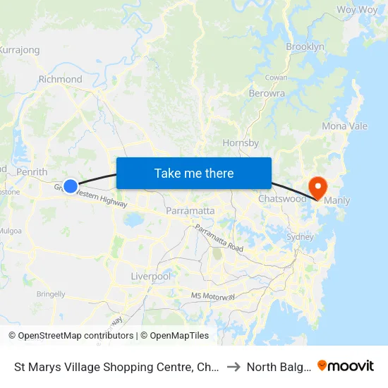 St Marys Village Shopping Centre, Charles Hackett Dr to North Balgowlah map