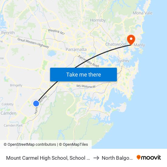 Mount Carmel High School, School Grounds to North Balgowlah map