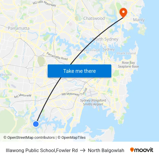 Illawong Public School,Fowler Rd to North Balgowlah map