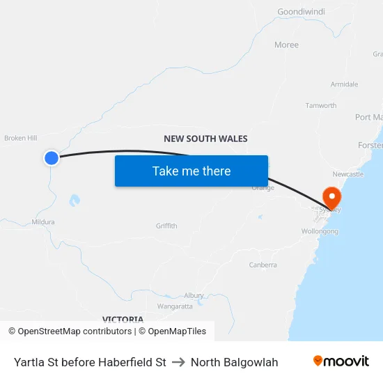 Yartla St before Haberfield St to North Balgowlah map