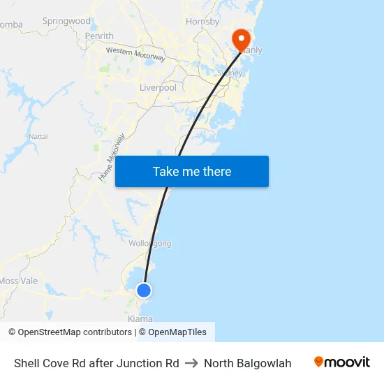 Shell Cove Rd after Junction Rd to North Balgowlah map