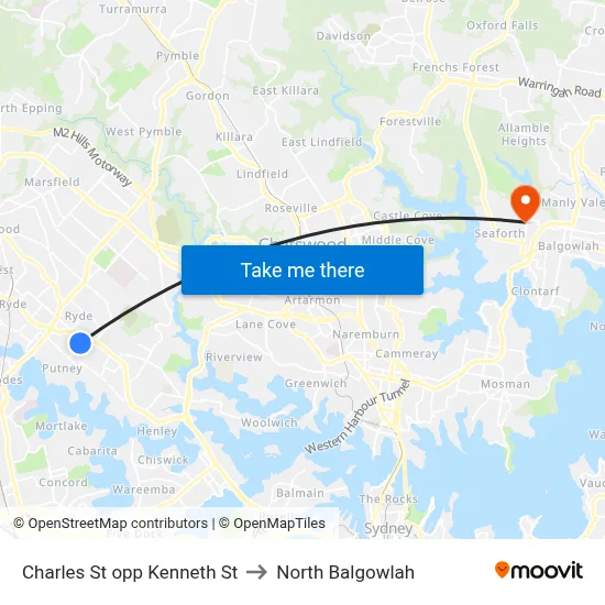Charles St opp Kenneth St to North Balgowlah map