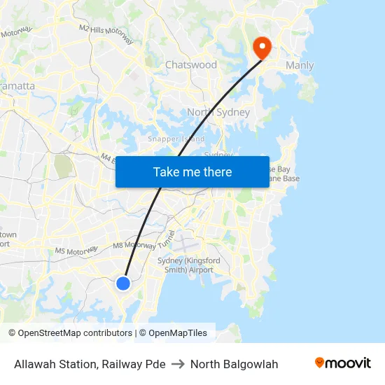Allawah Station, Railway Pde to North Balgowlah map