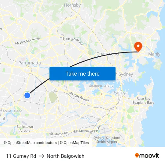 11 Gurney Rd to North Balgowlah map