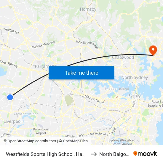 Westfields Sports High School, Hamilton Rd to North Balgowlah map