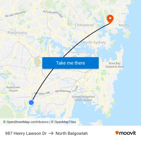 987 Henry Lawson Dr to North Balgowlah map