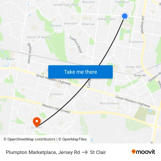 Plumpton Marketplace, Jersey Rd to St Clair map