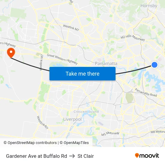 Gardener Ave at Buffalo Rd to St Clair map