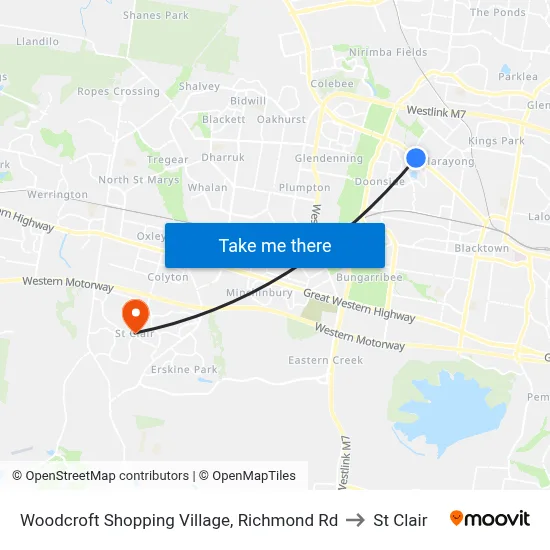 Woodcroft Shopping Village, Richmond Rd to St Clair map