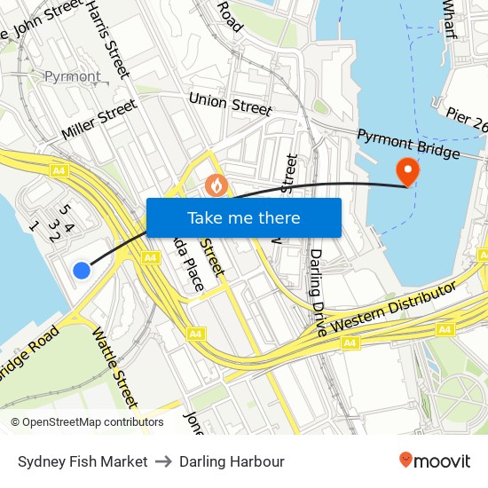 Sydney Fish Market Map Sydney Fish Market, Pyrmont To Darling Harbour, Sydney With Public  Transportation