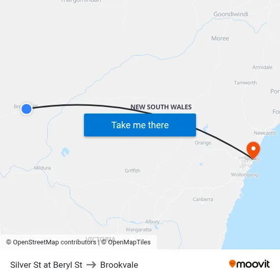 Silver St at Beryl St to Brookvale map