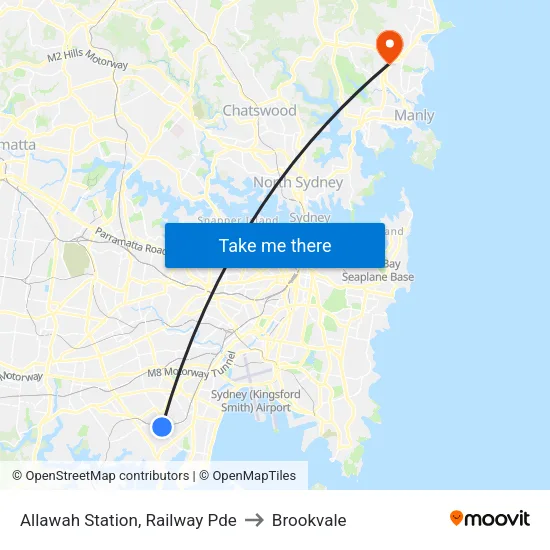 Allawah Station, Railway Pde to Brookvale map