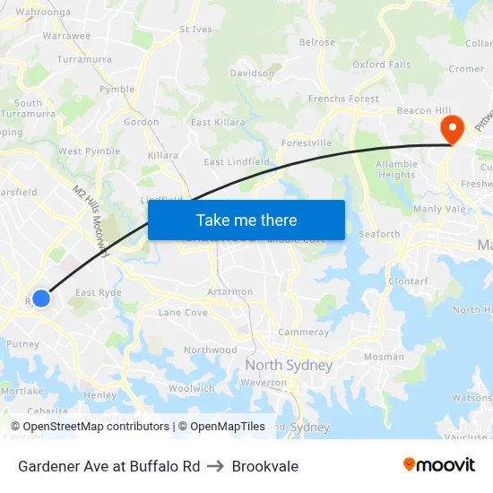 Gardener Ave at Buffalo Rd to Brookvale map