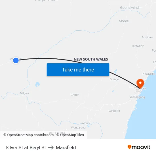 Silver St at Beryl St to Marsfield map
