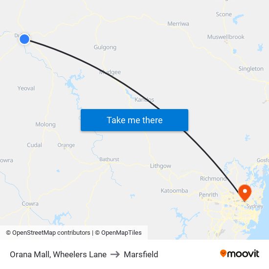 Orana Mall, Wheelers Lane to Marsfield map