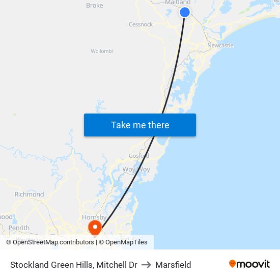 Stockland Green Hills, Mitchell Dr to Marsfield map