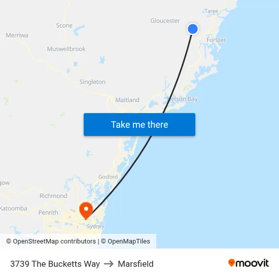 3739 The Bucketts Way to Marsfield map