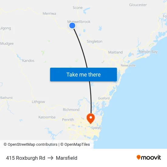415 Roxburgh Rd to Marsfield map