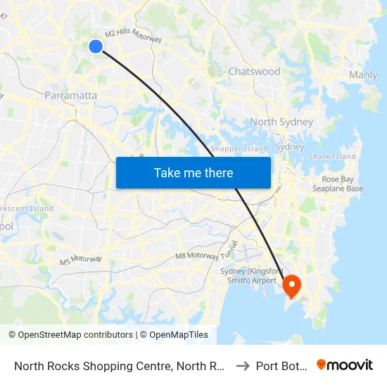 North Rocks Shopping Centre, North Rocks Rd to Port Botany map