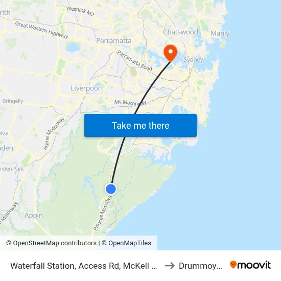 Waterfall Station, Access Rd, McKell Av to Drummoyne map