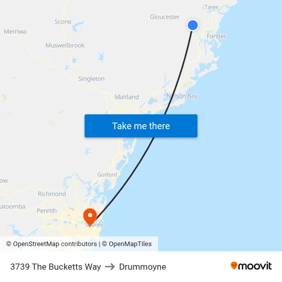 3739 The Bucketts Way to Drummoyne map