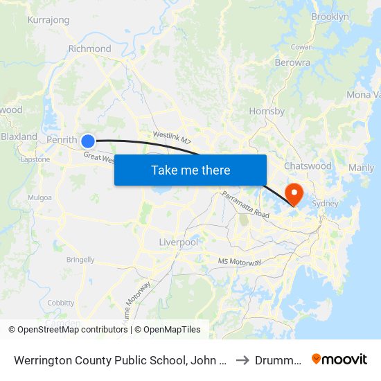 Werrington County Public School, John Batman Ave to Drummoyne map