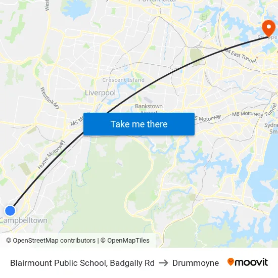 Blairmount Public School, Badgally Rd to Drummoyne map