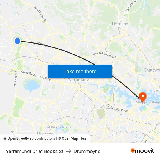 Yarramundi Dr at Books St to Drummoyne map