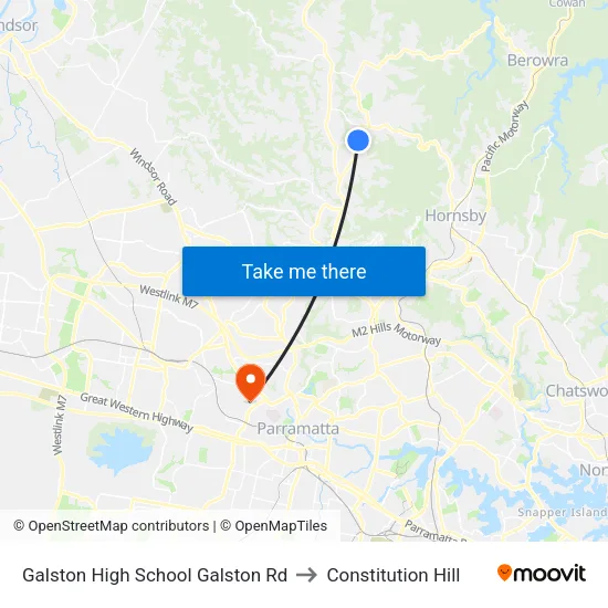 Galston High School Galston Rd to Constitution Hill map