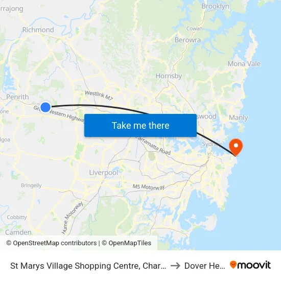 St Marys Village Shopping Centre, Charles Hackett Dr to Dover Heights map