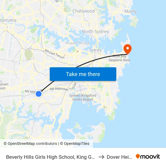 Beverly Hills Girls High School, King Georges Rd to Dover Heights map