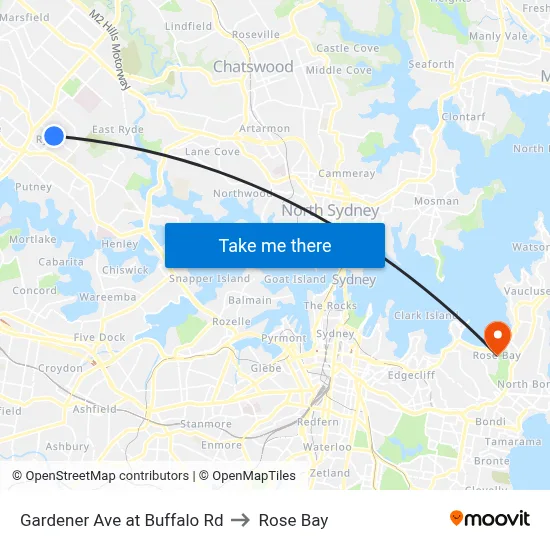 Gardener Ave at Buffalo Rd to Rose Bay map