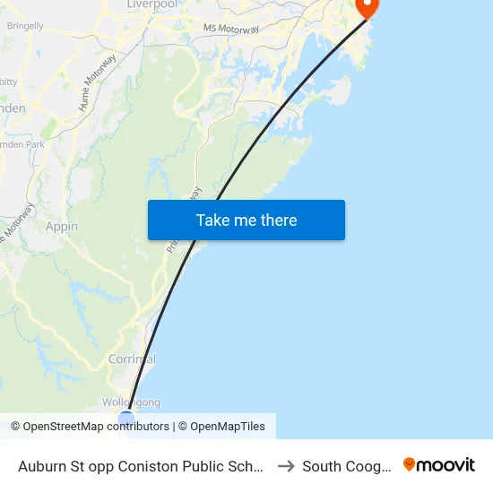 Auburn St opp Coniston Public School to South Coogee map