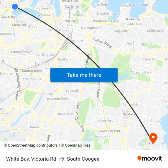 White Bay, Victoria Rd to South Coogee map