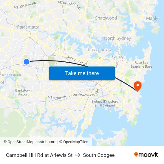Campbell Hill Rd at Arlewis St to South Coogee map
