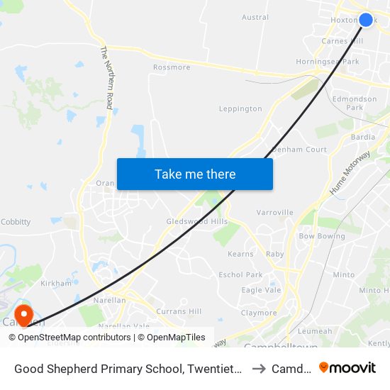 Good Shepherd Primary School, Twentieth Ave to Camden map