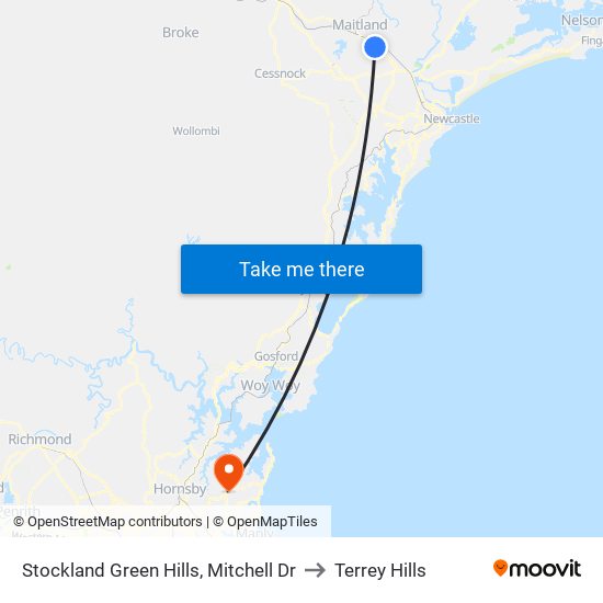 Stockland Green Hills, Mitchell Dr to Terrey Hills map