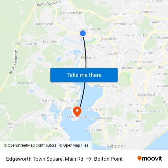 Edgeworth Town Square, Main Rd to Bolton Point map