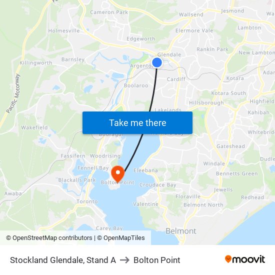 Stockland Glendale, Stand A to Bolton Point map