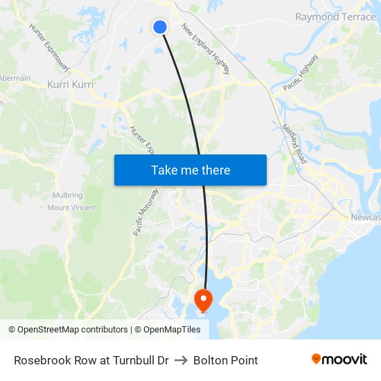 Rosebrook Row at Turnbull Dr to Bolton Point map