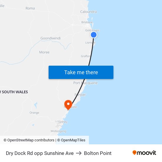 Dry Dock Rd opp Sunshine Ave to Bolton Point map