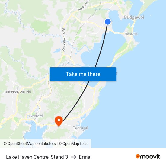 Lake Haven Centre, Stand 3 to Erina map