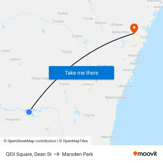 QEII Square, Dean St to Marsden Park map
