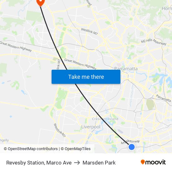 Revesby Station, Marco Ave to Marsden Park map