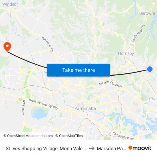 St Ives Shopping Village, Mona Vale Rd to Marsden Park map