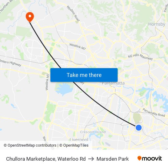 Chullora Marketplace, Waterloo Rd to Marsden Park map