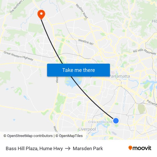 Bass Hill Plaza, Hume Hwy to Marsden Park map